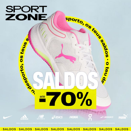 Saldos Sport Zone | Até 70% Desconto